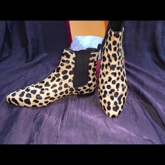 RARE, Tory Burch, Calf Hair Leopard Bootie, Sz 9 1/2 M, HARD TO FIND, EEUC - Picture 3 of 11